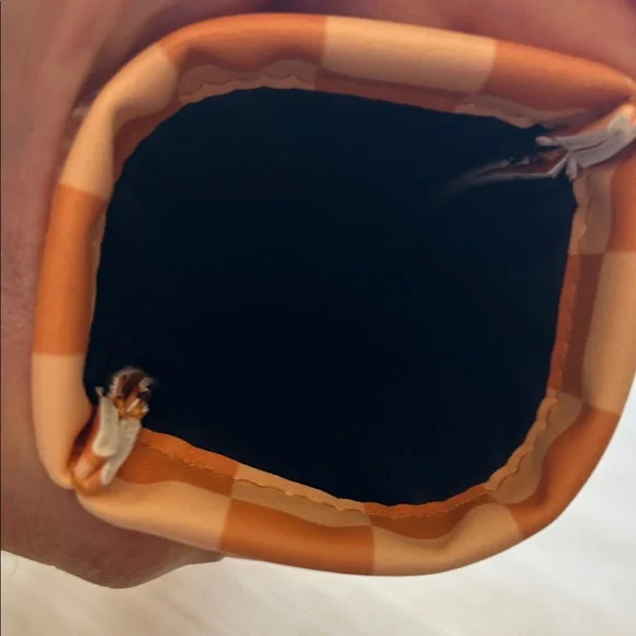 Warby Parker Checkered Glasses Case - Cream and Tan - Picture 3 of 4